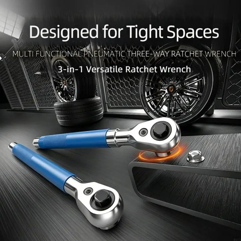 High Accuracy Ratchet Wrench With 72 Teeth And Ergonomic Handle For Professional Mechanics And DIY Automobile Maintenance M4YD