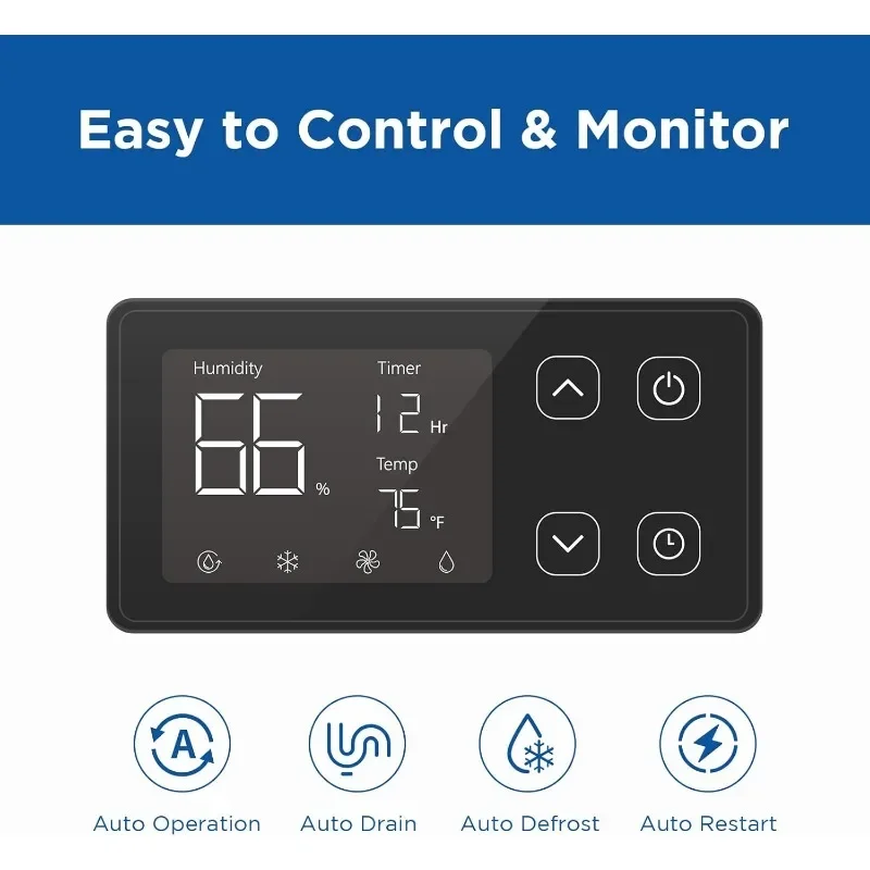 235 Pints Commercial Dehumidifier with Pump and Drain Hose, Crawl Space dehumidifier Basement, Industry Water Damage Unit