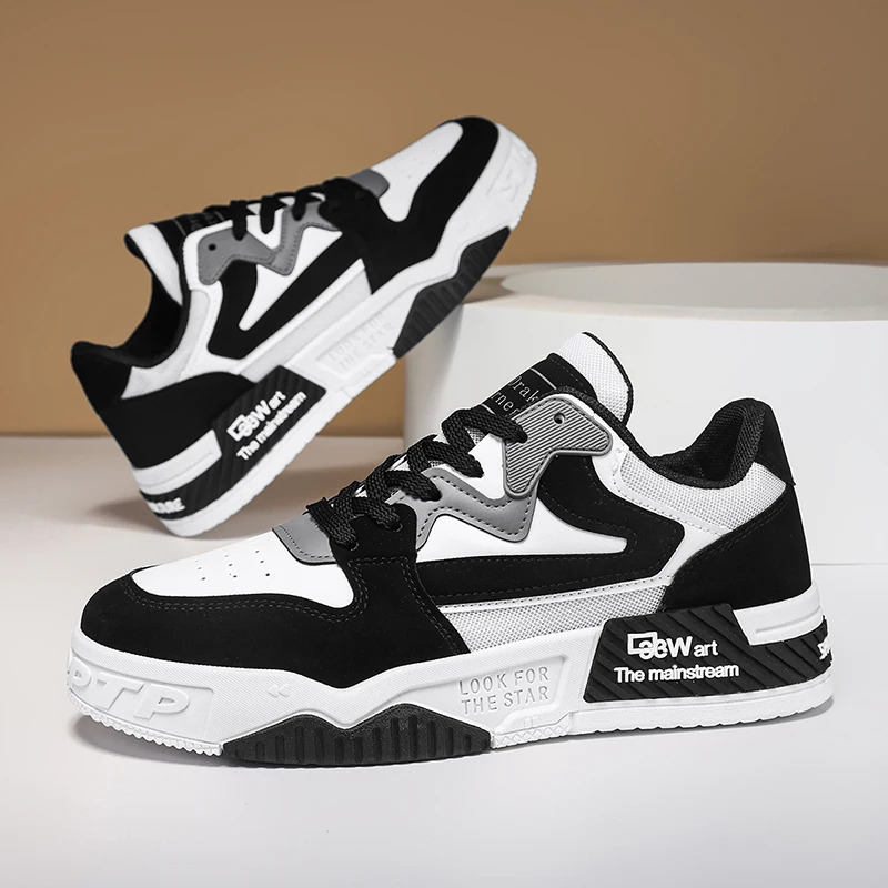 Fashion Men's Skateboard Shoes Comfortable Platform Sneakers Summer Outdoor Breathable Non-slip Casual Men Shoes Tenis Masculino