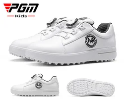 PGM Children's Golf Sneakers Autumn/Winter New Youth Shoes Knob Lace Sports Breathable Anti slip Waterproof XZ254