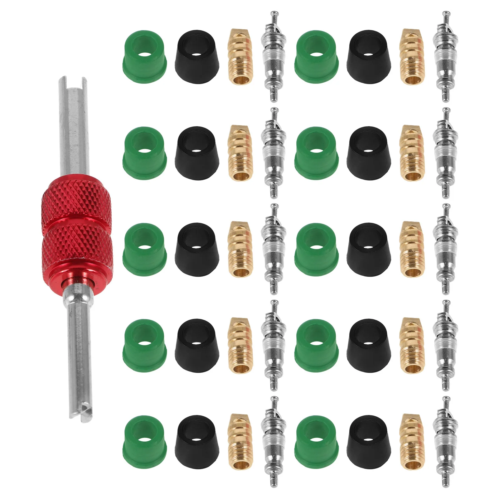 

71pcs Core Remover Kit Air Conditioner Repair Tools Automotive Ac Removal With Gaskets Seals For Car Ac System Tools For