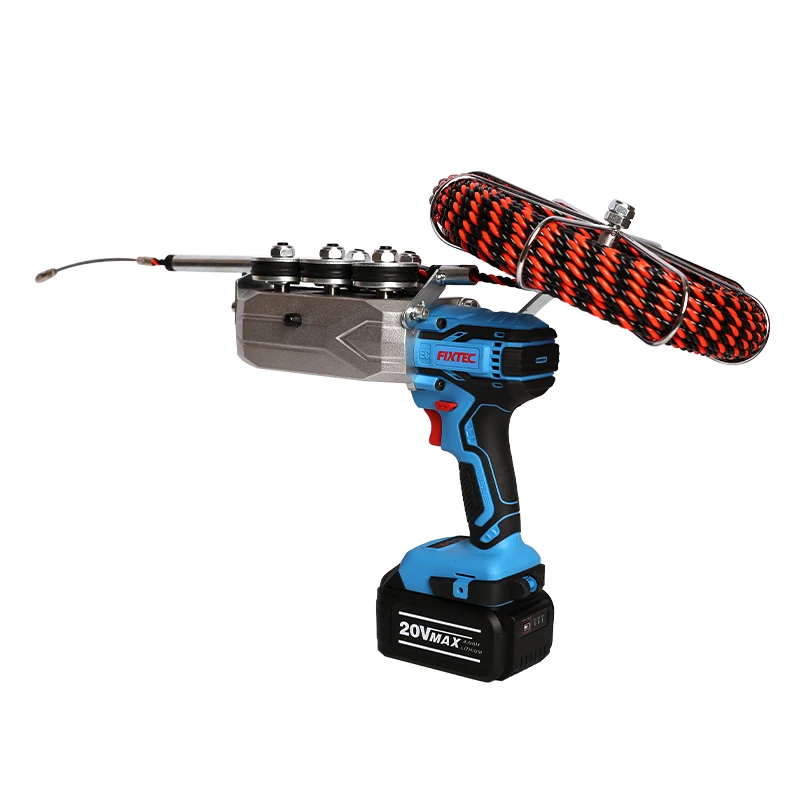 Industrial Heavy Duty Electric Cable Wire Puller 20V Li-ion Brushless Power Pipe Threader Electric Wire Threading Machine