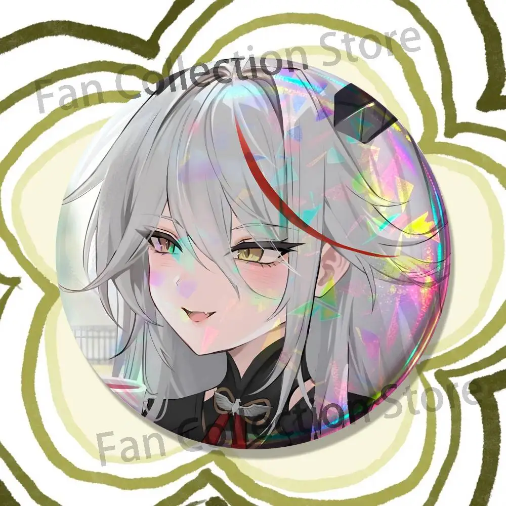 A-Azur Game Lane Enamel Pins Funny Cartoon Characters Badge Fashion Jewelry Accessories Round Snap-in Brooch on Backpack