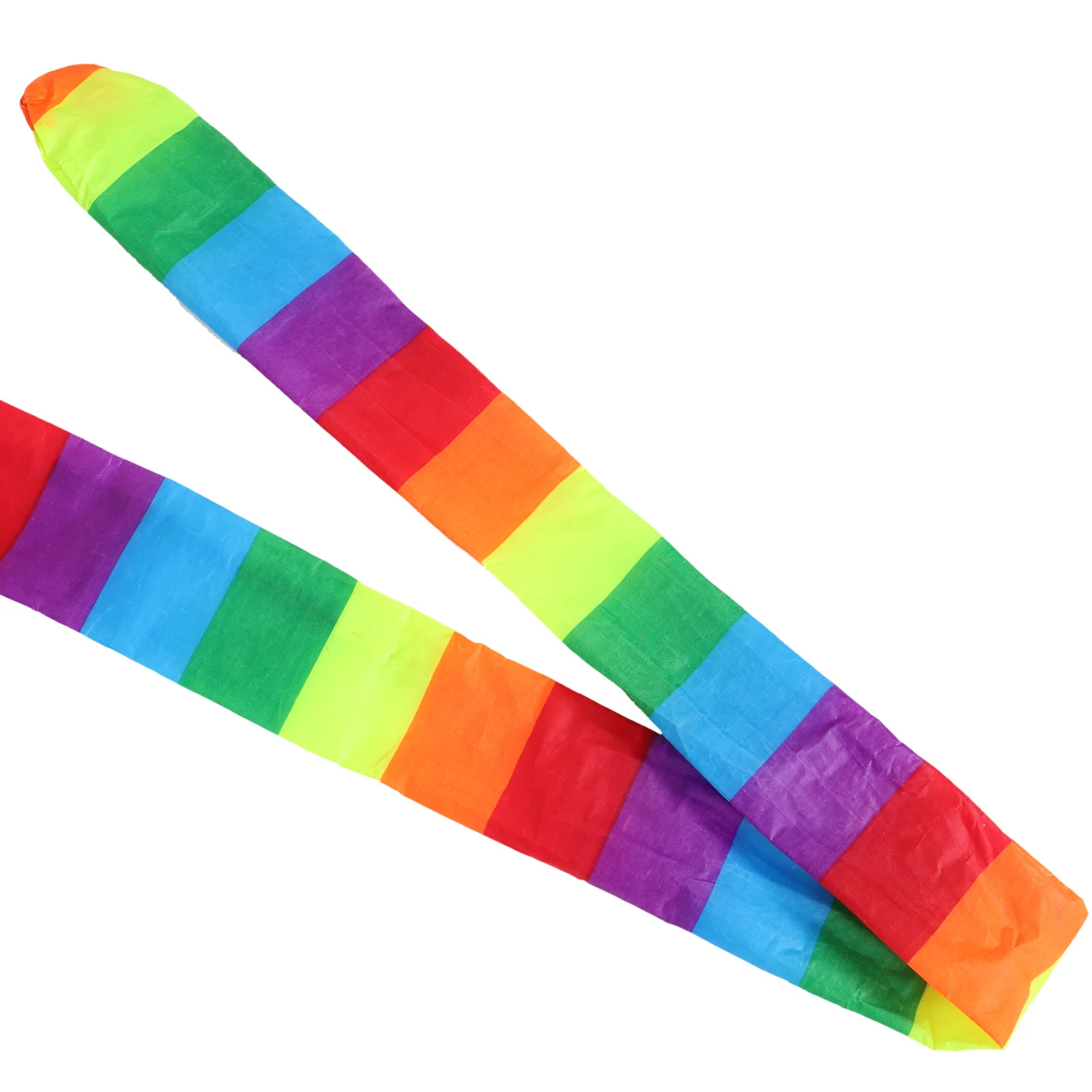 ذيل طائرة ورقية مزخرف بألوان قوس قزح وذيل قماشي طويل لمستلزمات صناعة الطائرة الورقية الطائرة الخارجية وذيل قوس قزح