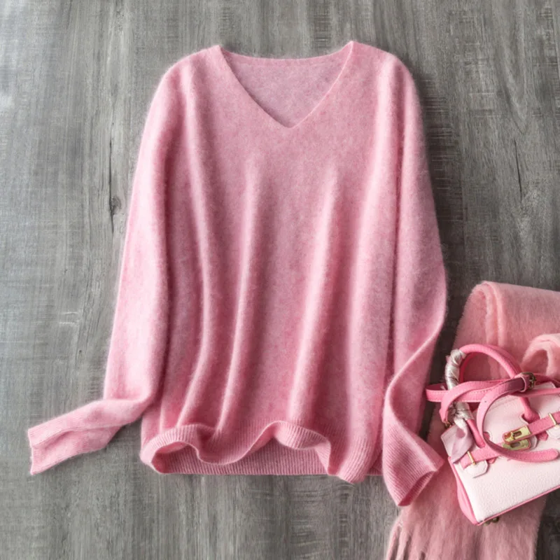 V-neck Bei pink