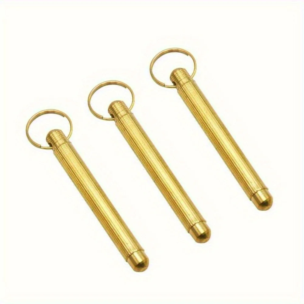 3pcs, Mini Metal Spoons Tone for Ear Cleaning Micro Scoop with Keychain, Travel And Home Essential