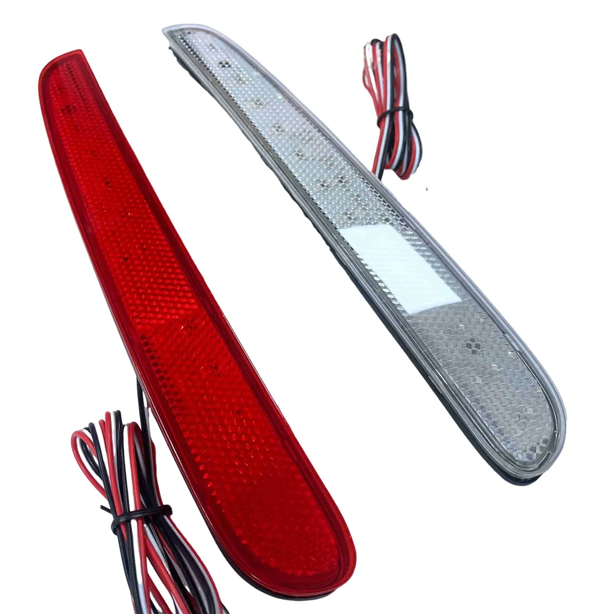 For Honda NBOX 2023-2024 Car LED Rear Bumper Light Rear Fog Lamp Parking Warning Light Reflector Taillights Red