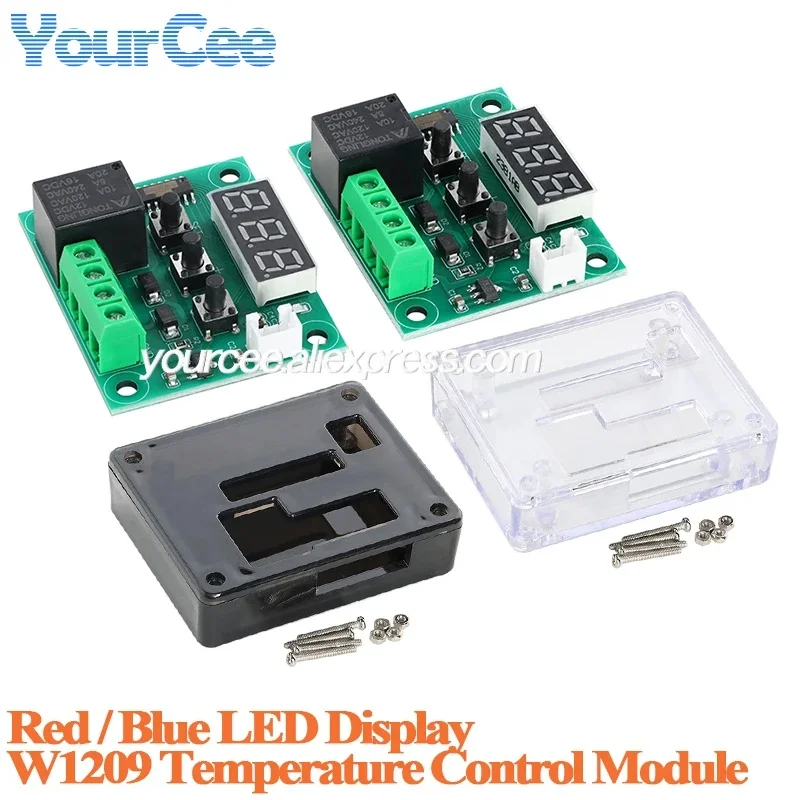 W1209 Temperature Control Module 5V DC Digital Temperature Controller 50–110°C High-Precision Temperature Controller Circuit BCB
