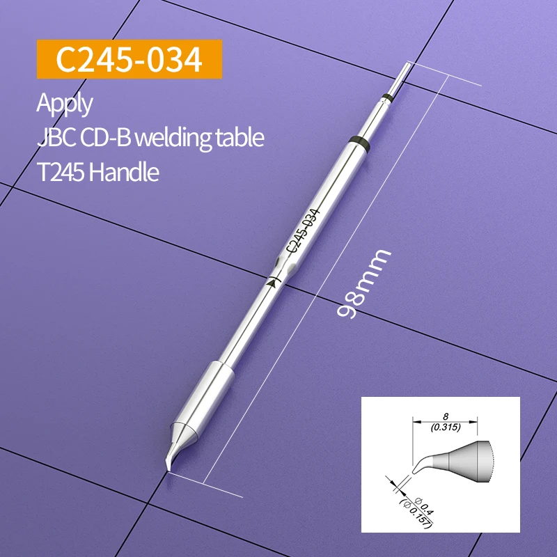 For JBC C245 Soldering Iron Tips C245 Series C245-029 C245-034 C245-761 771 935 c245-962 c245-963 Compatible with T245 handles