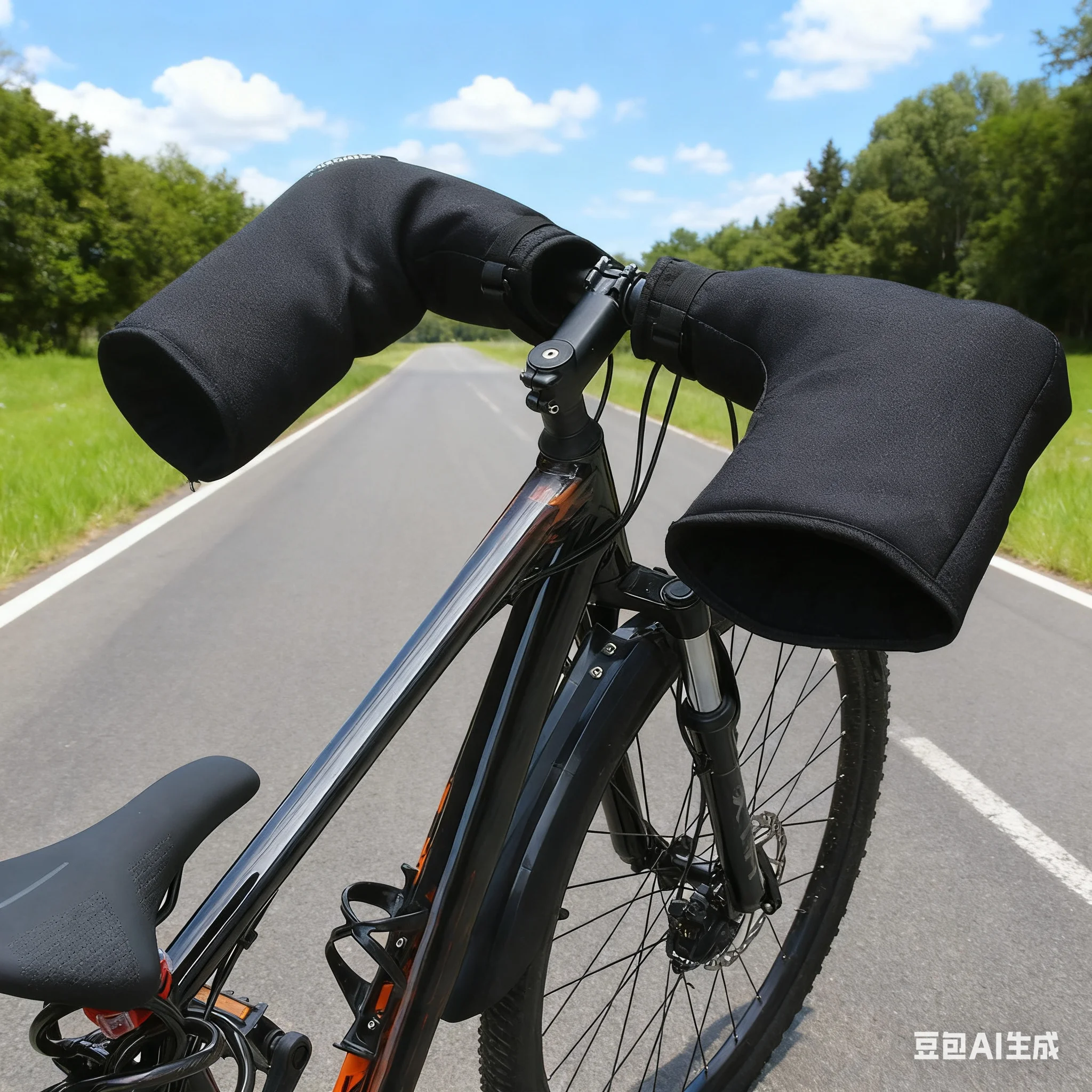 

1 пара зимних теплых велосипедных перчаток, варежки на руль горного велосипеда, варежки для холодной погоды, перчатки для электрического велосипеда