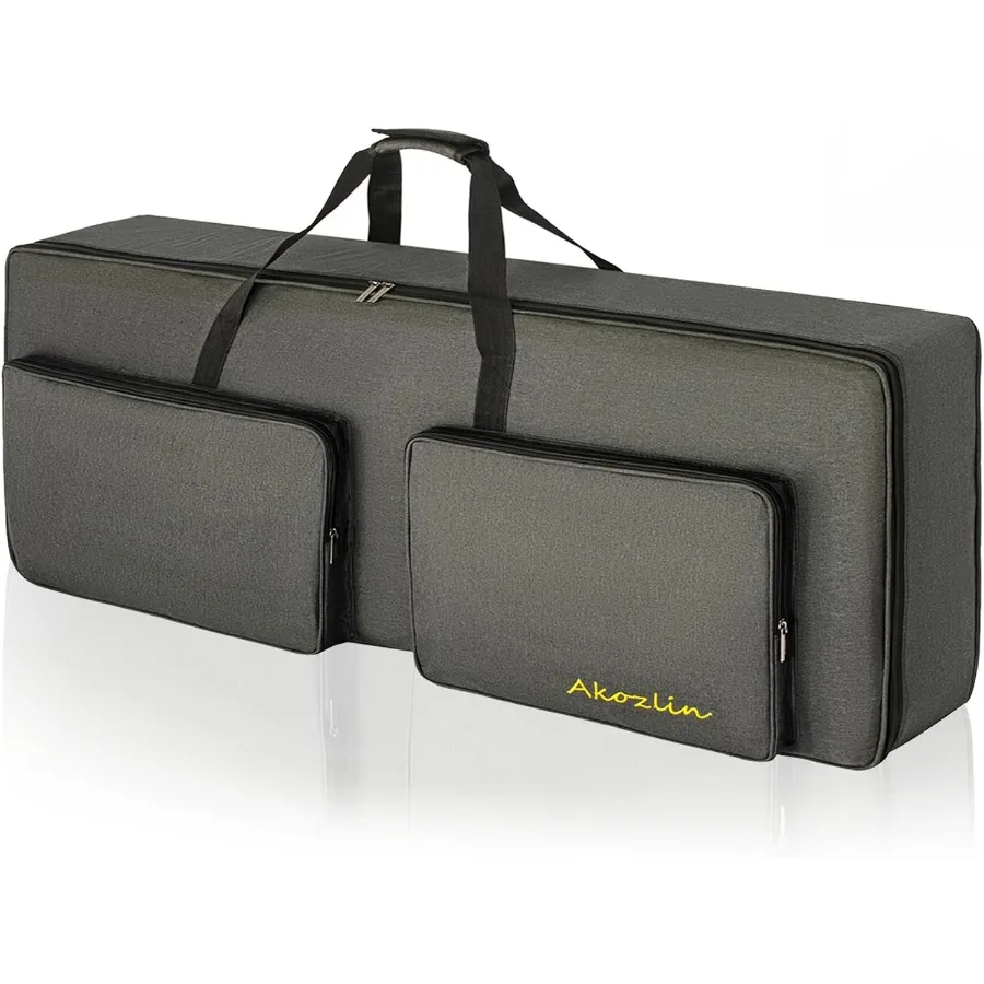 

AKOZLIN 76Key Padded Keyboard Gig Bag Portable Foldable Electric Piano Keyboard Case Bag For 76Note Keyboards 46.5×19.2×6.3