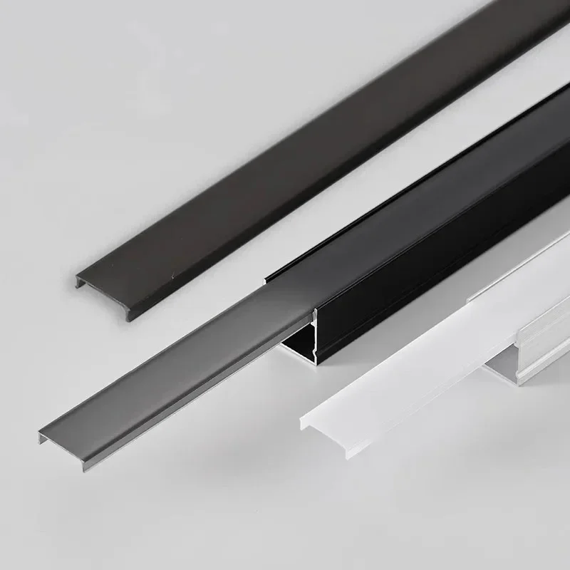 15/30 متر Led الألومنيوم الشخصي غطاء بلاستيكي خزانة خزانة الكتب الخطي ضوء بار مبعثر لوحة Led قطاع قناة الناشر عاكس الضوء