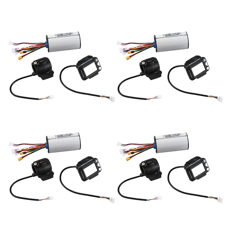 

4X Controller Brake LCD Display 24V 250W Electric Scooter Controller Brushless Motor Electric Bicycle Accessory Set