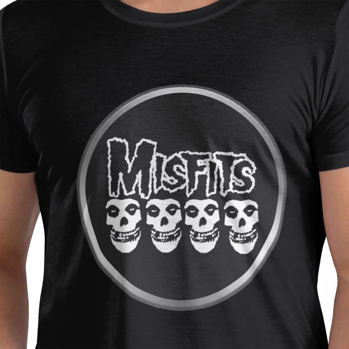 

Misfits Skull 100% Cotton T-Shirt Men's Classic T Shirts Men Round Neck Short Sleeve S-6XL