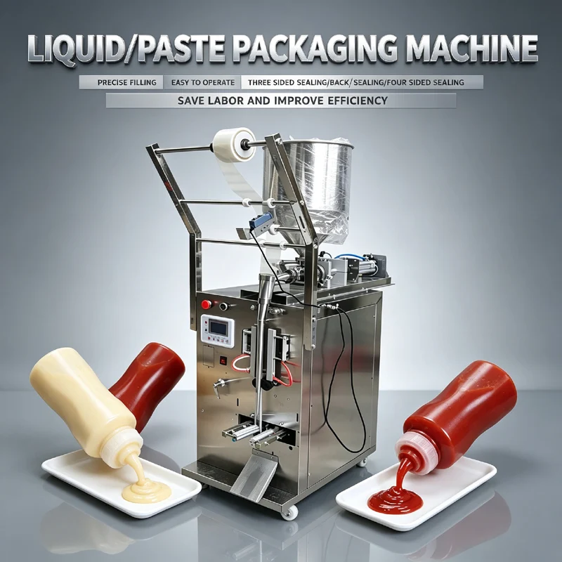 Multi Function Packing Machine Three Side Seal Back Seal Four Side Seal Automatic Semi Fluid Packaging Machine