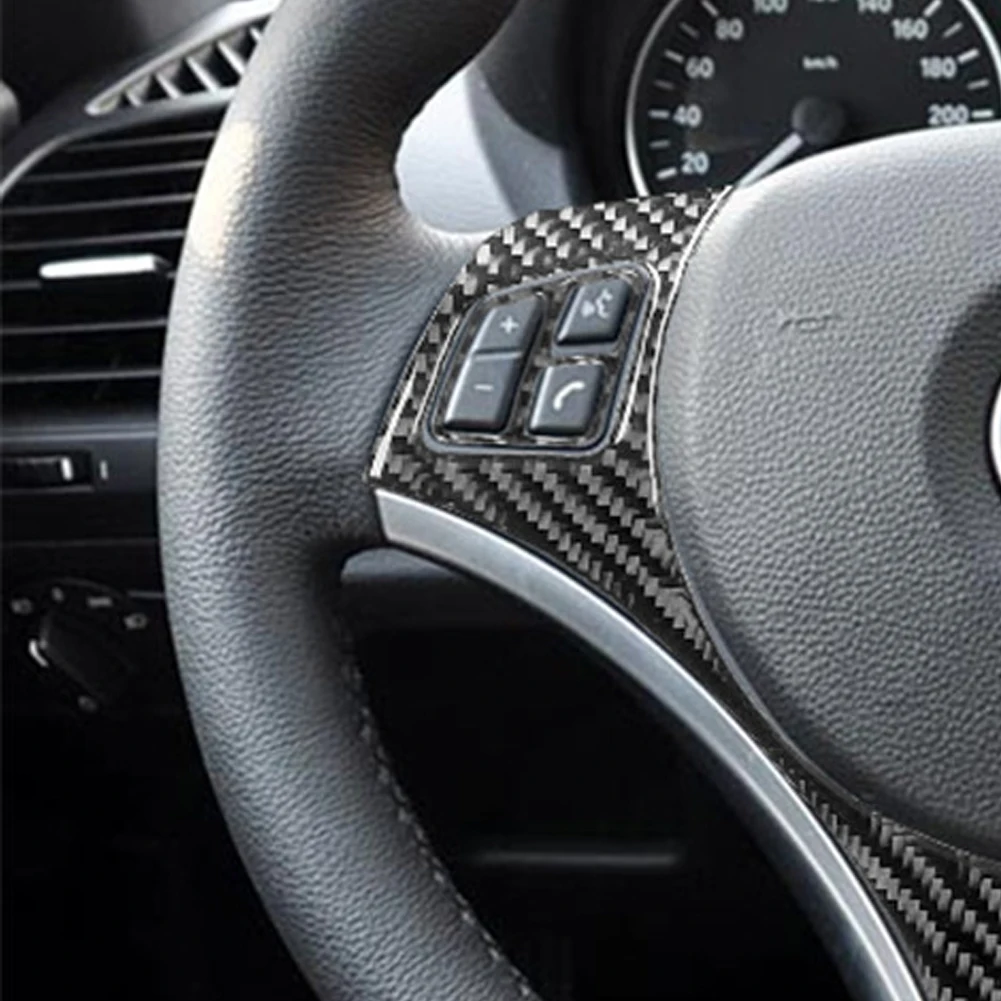 Carbon Fiber Interior Center Console Panel Frame Trim Sticker for BMW 1 Series Cope/Convertible E82 E88 2008-2013 Car Accessory