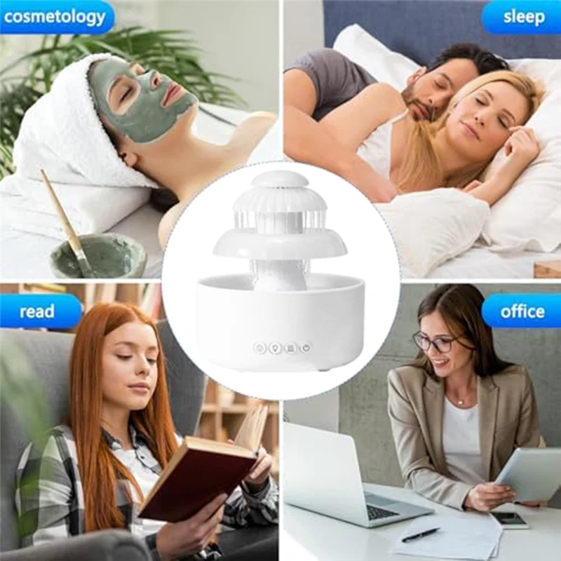 

Humidifier With Color LED Night Light For Bedroom, Office For Drying Prevention Sleep Improvement-A21R