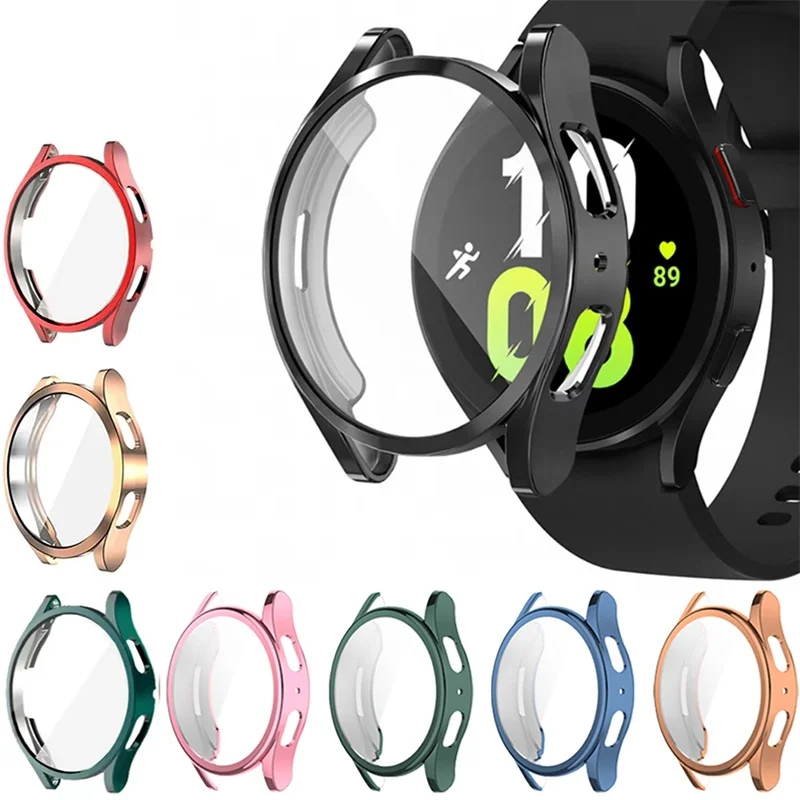 TPU Full Cover Watch Case For Samsung Galaxy Watch 7 40mm 44mm Screen Protector Silicone Bumper Protective Shell Frame Accessory