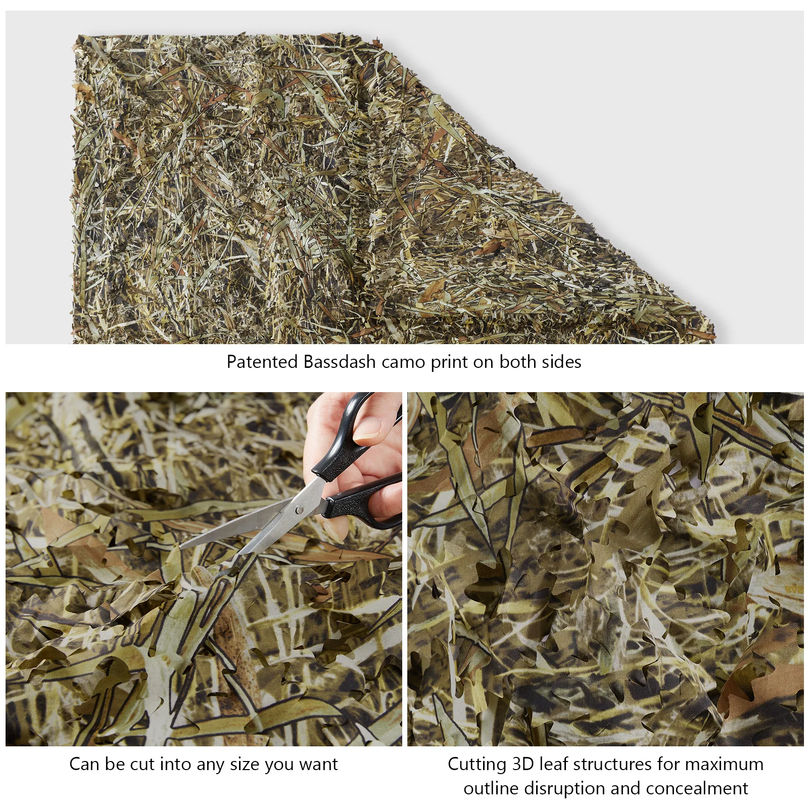 BASSDASH Camo Netting, Tear Re - Hunting Blind Fabric 评论和价格