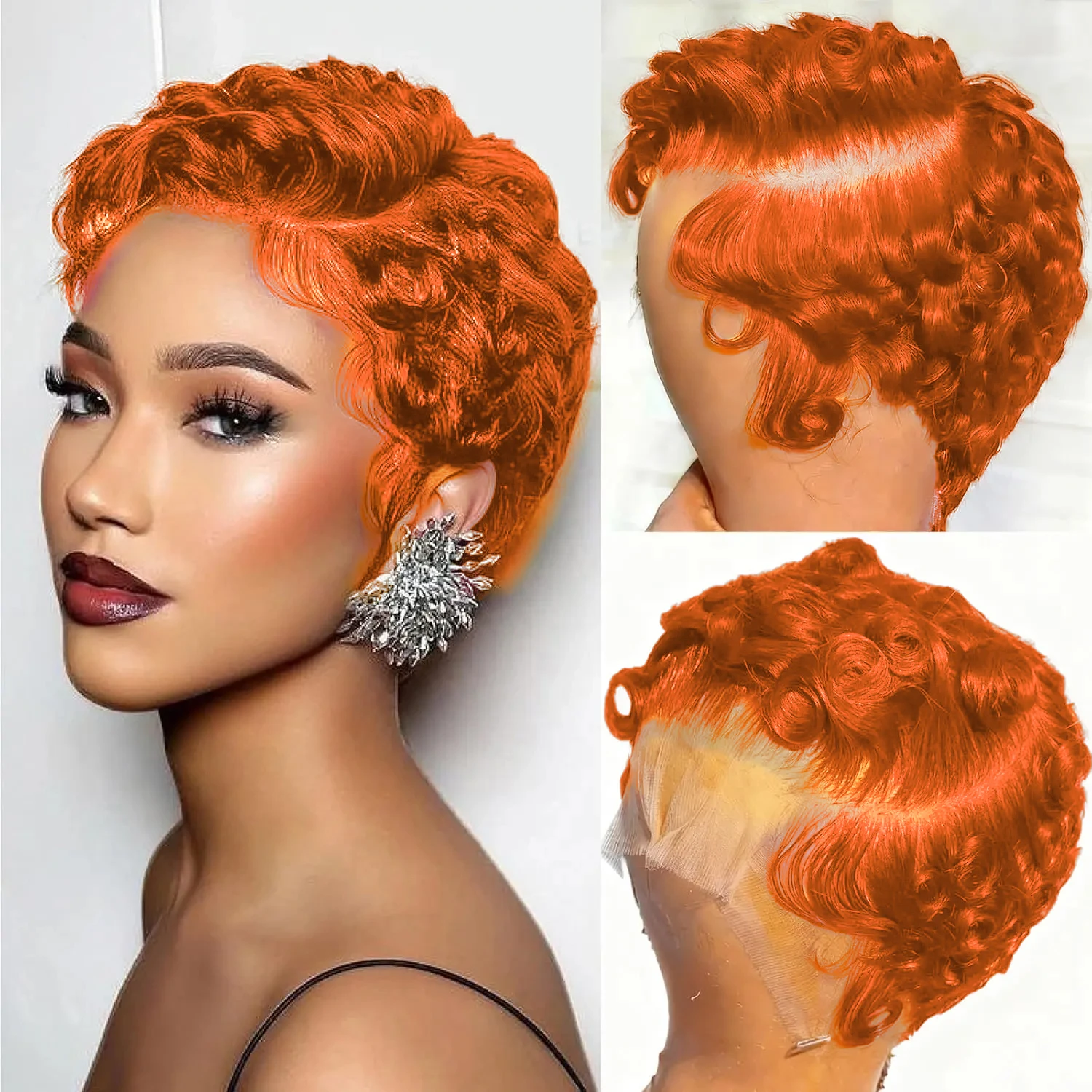 350-orange-unprocessed-brazillian-chioma-curl-pixie-curly-remy-human-hair-13x4-transparent-lace-wig
