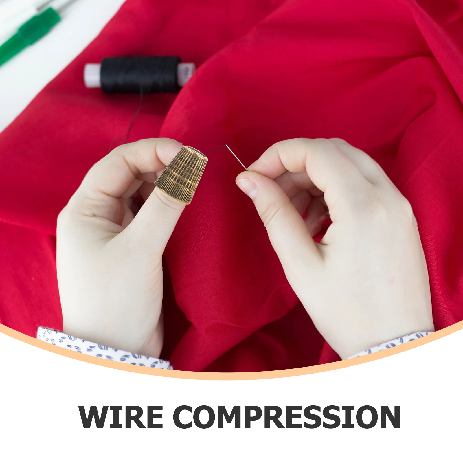 

8Pcs Metal Thimble Durable Sewing Protector DIY Crafts Canvas Repair Pits Design Non Slip Finger Guard