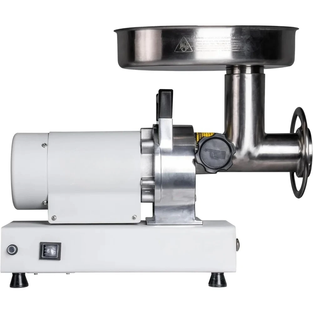

Meat Grinder with 3 Stuffing Tubes, 2 Stainless Steel Grinding Plates, and a Stainless Steel Stuffing Plate for