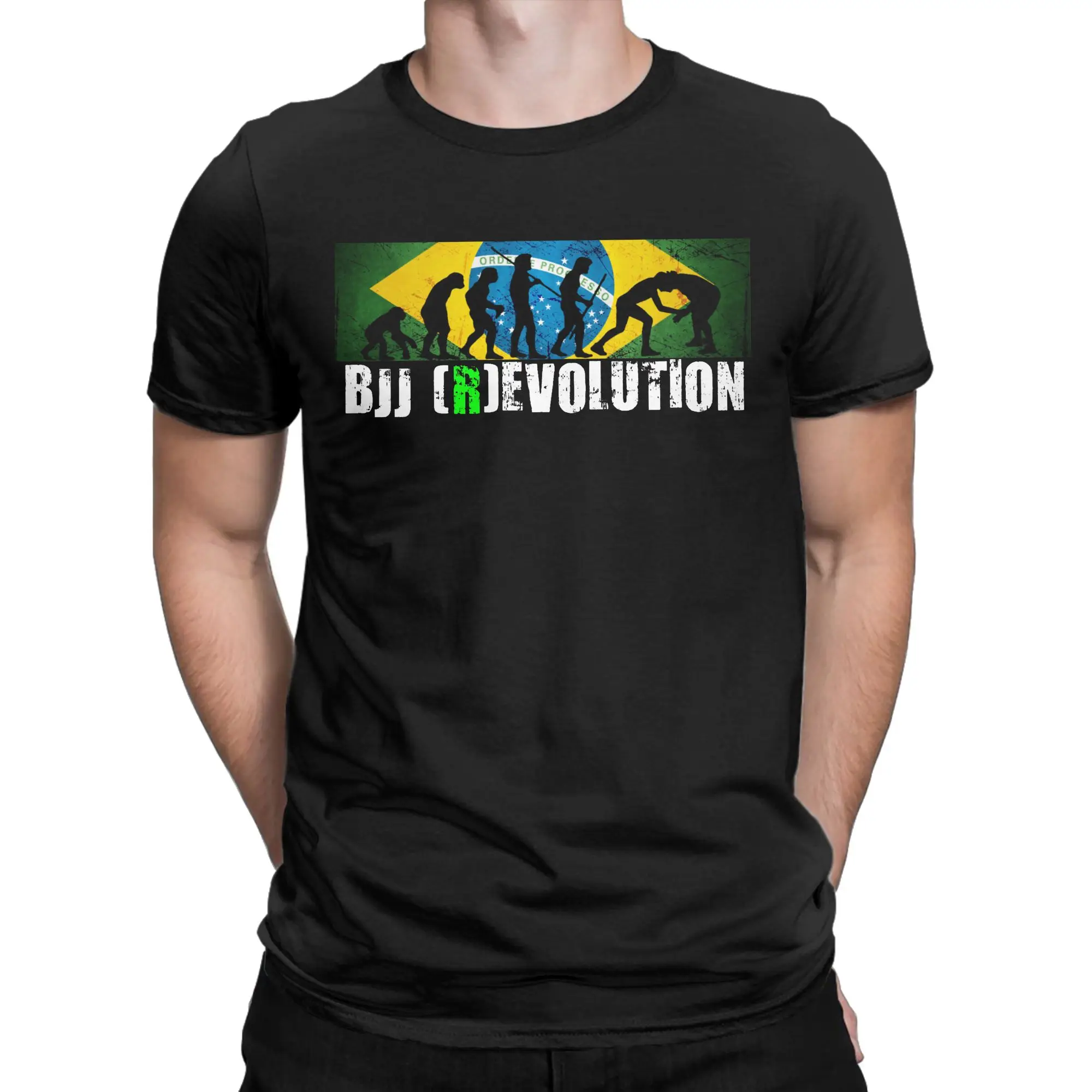 Men Women BJJ Evolution Chart Grapplers Brazilian Jiu Jitsu T Shirt  Cotton Clothes Casual O Neck Tees New Arrival T-Shirts