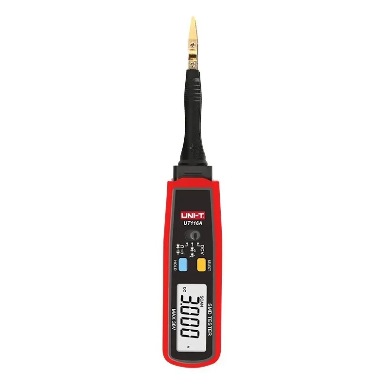 UNI-T UT116C UT116A SMD Tester 36V Voltage Battery Measurement Rotable Tweezer LED Diode Multimeter Resistor Capacitor Tester