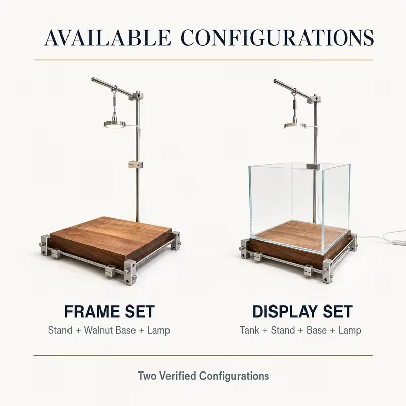 Adjustable Desktop Aquarium Display Stand with Lamp Support for Nano Tanks Customization Aquarium Stand
