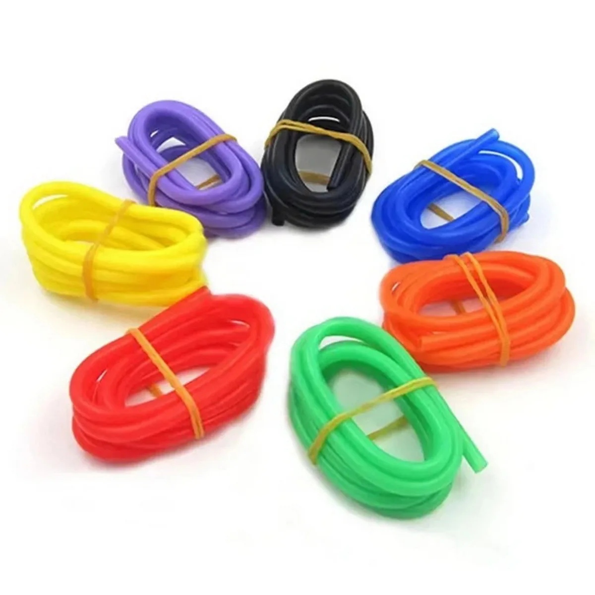 Colorful Bend Resistant Silicone Pipeline Slim Bore Flexible Tubing Professional Repair Component for RC Dynamic Model Assembly