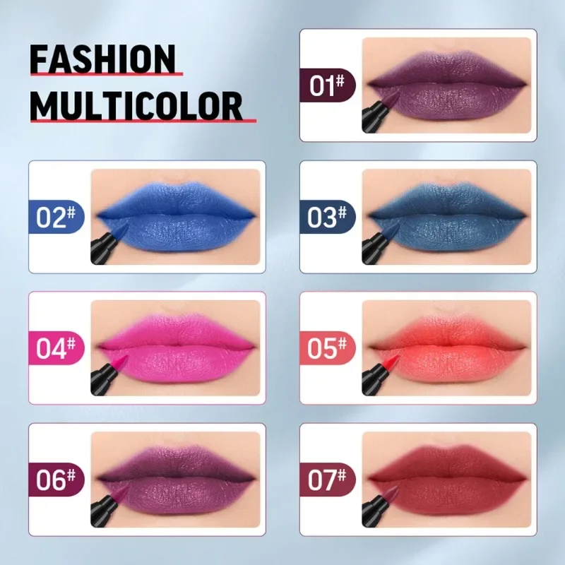 Custom 7colors Quick Drying Liquid Lipliner Smooth Long Lasting Easy To Apply Cruelty-free Waterproof Lip Liner Makep Bulk