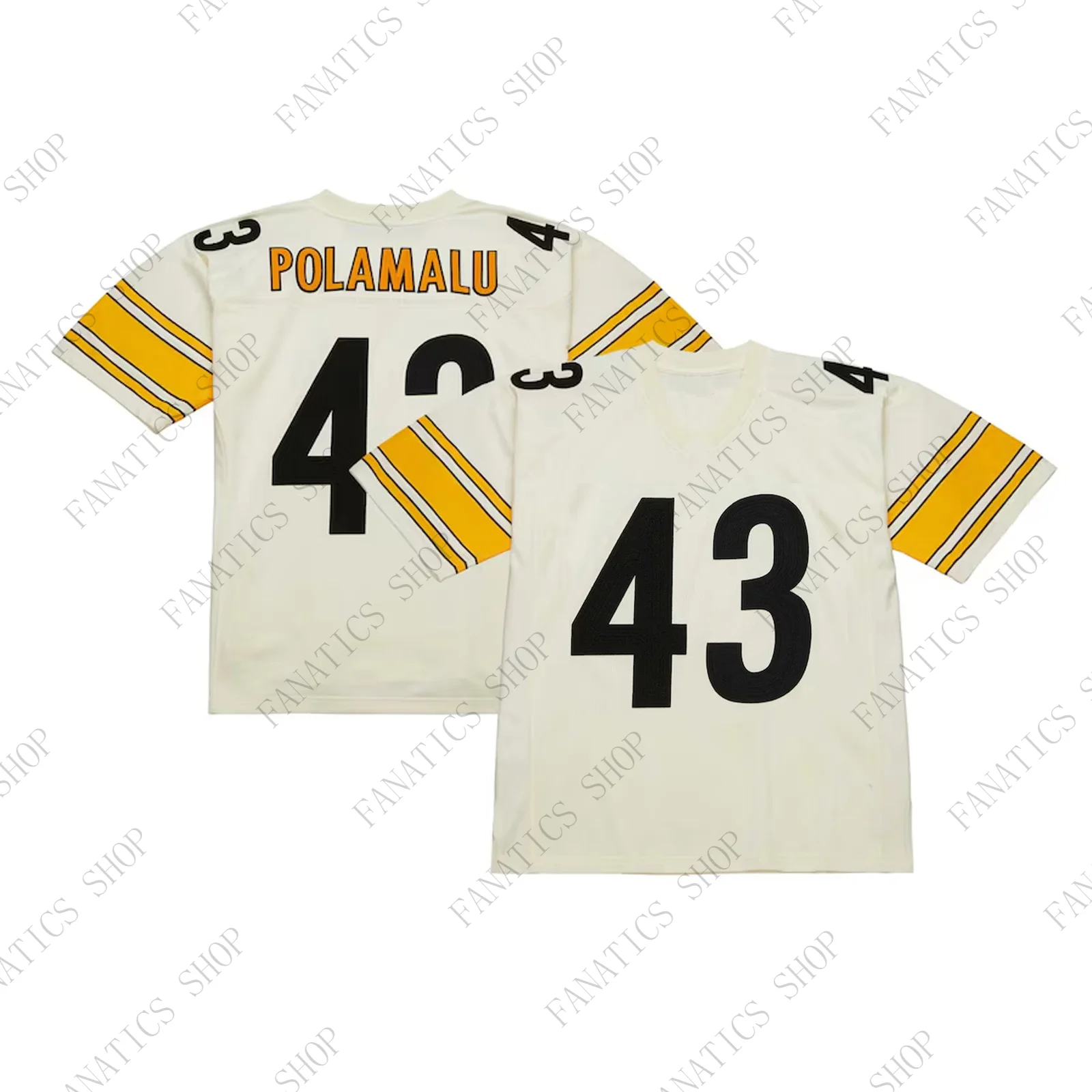 2024 Newest Arrival Summer Polamalu Steelers Legacy Rugby Jersey #43 Training Jersey Rugby Uniform For Adult&Kid