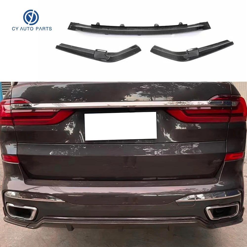 Carbon Fiber Three Section Type Rear Bumper Diffuser Lip For BMW X7 G07