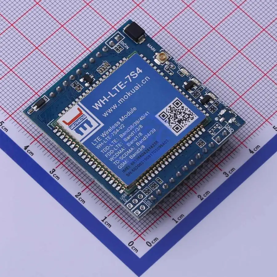 1pcs WH-LTE-7S4 V2 DIP-24P 44.5x41.8mm Cellular LTE Communication Module