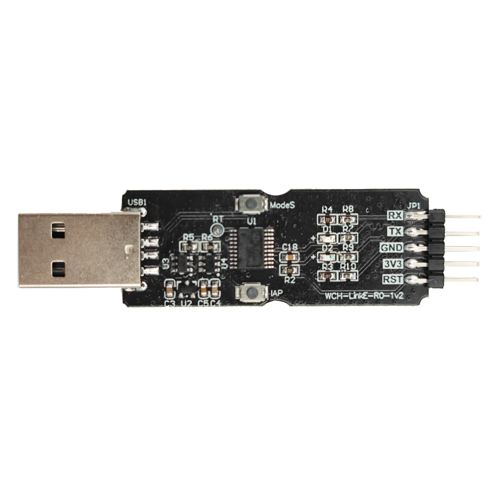 WCH LinkE CH32V003 EVT MCU Download Debugger RISC-V Architecture MCU/SWD Interface ARM Chip 1 Serial Port to USB Channel