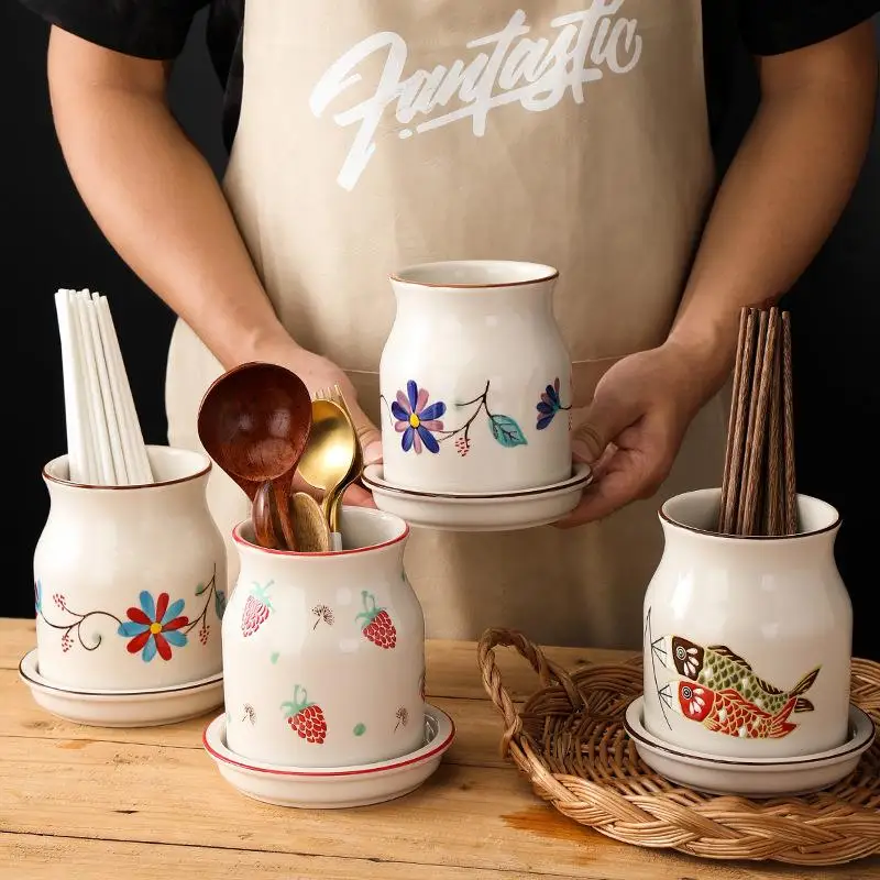 

Creative Japanese Sle Cerc Chopstis Holder Multi-Functional Drain Kitchen Utensils Storage Ra Home Use Utili