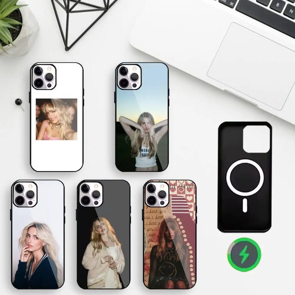 

Cute Blonde Icon M-Mckenna Grace Phone Case For iPhone17,16,15,14,13,12,11 Plus,For Magnetic Wireless Charge Cover