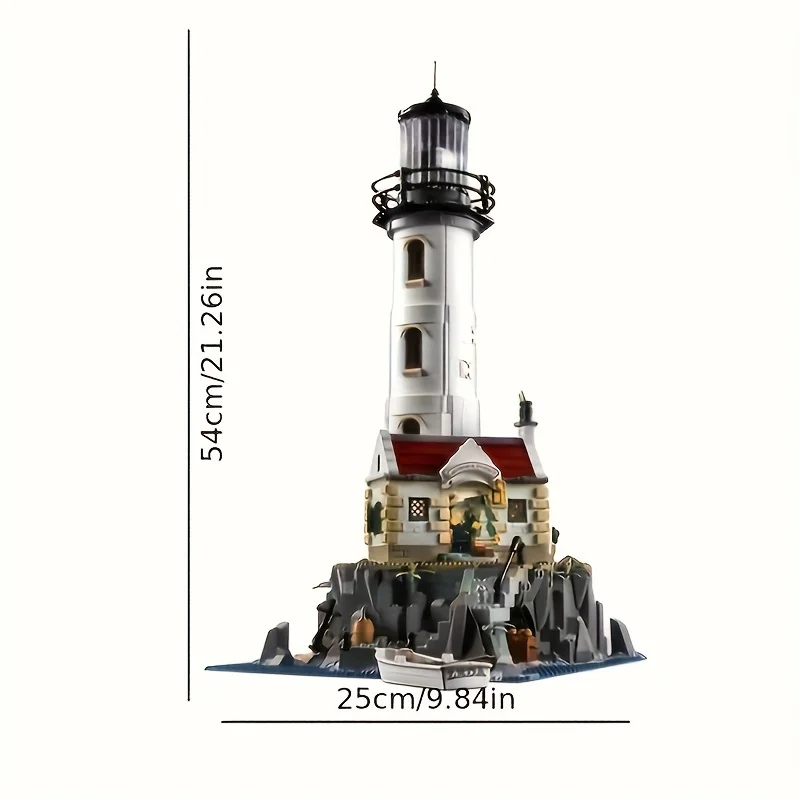 2065PCS New Motorised Lighthouse 21335 Assembled Technical Ideas Building Block Kit Educational Toy Birthday Gifts