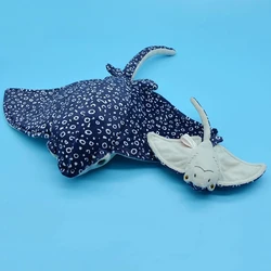 Gesimuleerde Dieren Mobula Manta Ray Batfish Hanger Sleutelhanger Zee Gevlekte Vis Knuffel Gevulde Pop Jongen Meisje Marine Park Gift