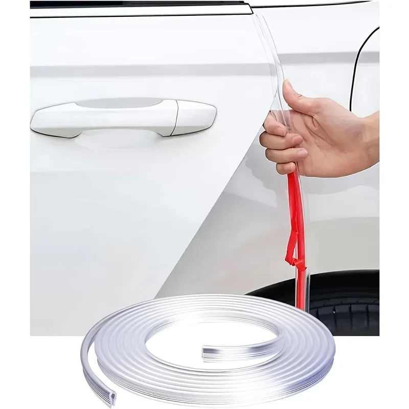 Door Anti-Collision Strip Car Door Border Scratching Anti-Collision Hood Protection Strip Door Decoration For General Purpose