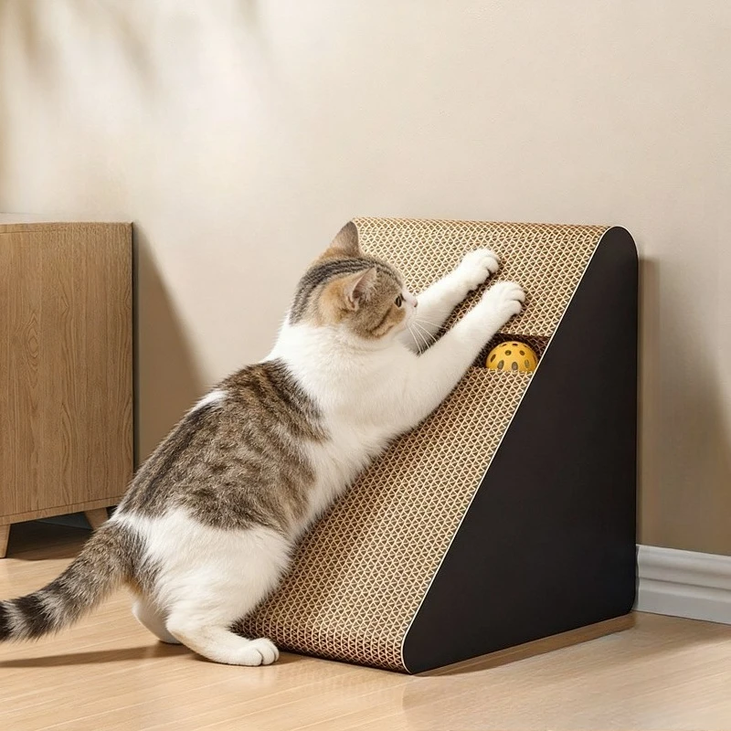 1 Stück Katzen-Kratzbaum Vertikales Dreieck Verschleißfest Sauber im Verwendungszustand Bleibend Selbstunterhaltendes Katzenspielzeug Katzenbett Sofaschutzmatte
