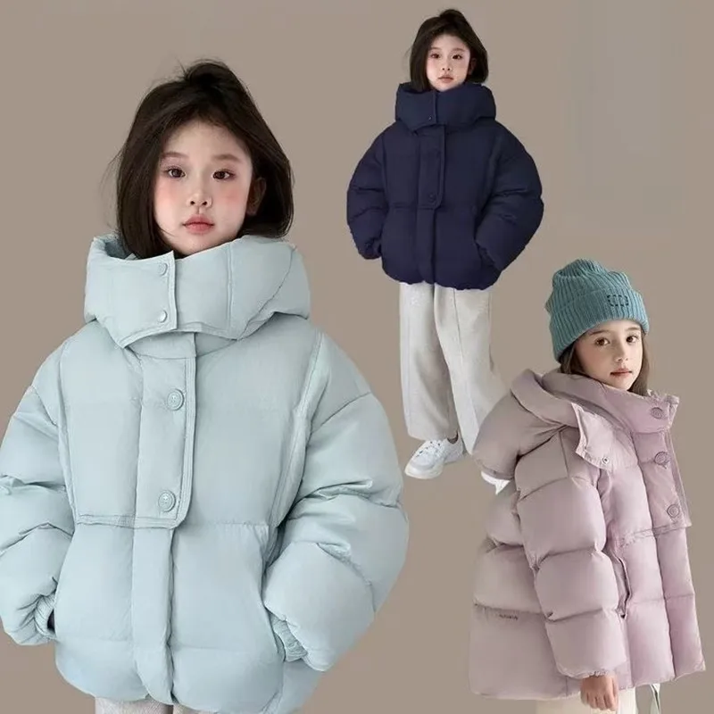 

Children's Clothing Girls Down Jacket 2025 Winter New Children White Duck Down Jacket Girls Warm Clothes 120-170cm