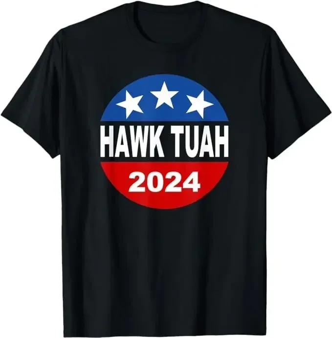 Funny Hawk Tuah 2024 Girl Hawk Tush Spit On That Thang T-Shirt, Size S-5XL