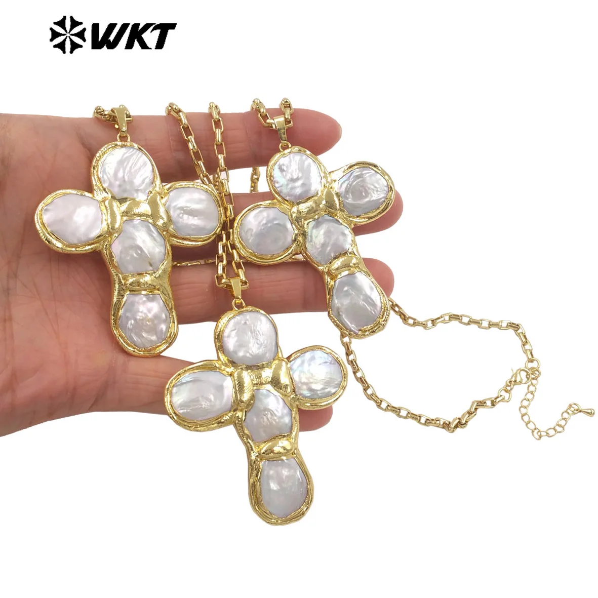 WT-JN349 Newest Design Natural - огляд і ціна Pearl Trim Chain