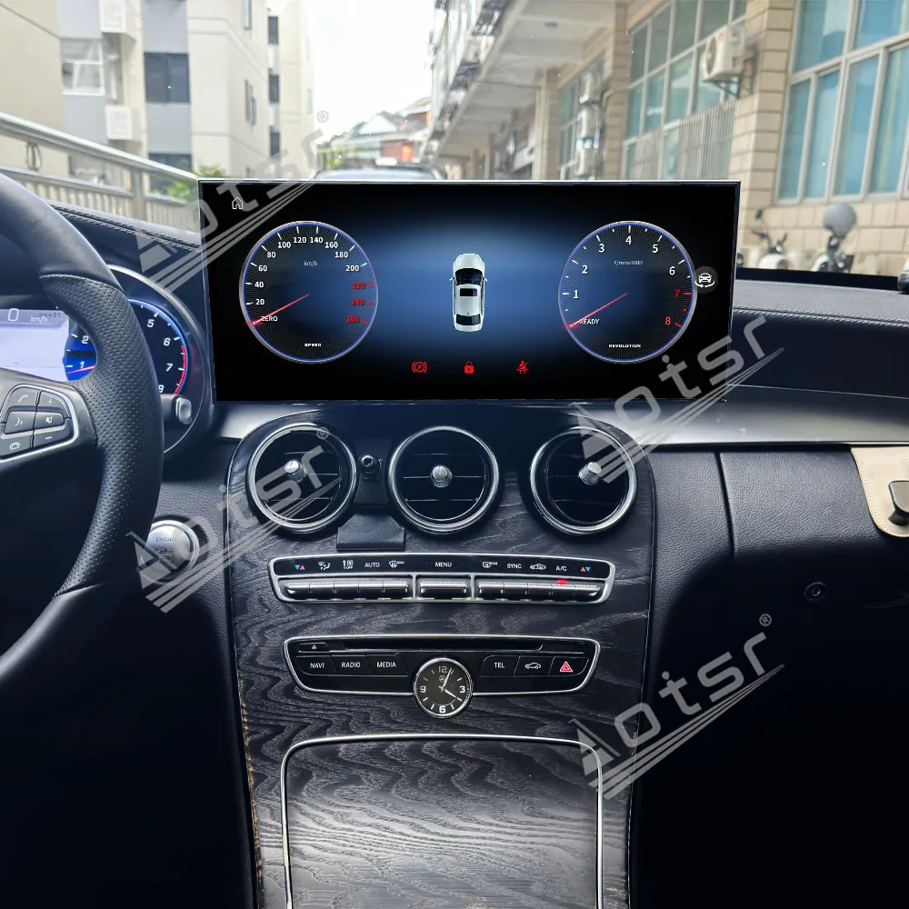 

Qualcomm 15 Inch Android 14 Carplay For Mercedes-Benz C/GLC W205 2015-2019 GPS Navi Radio Multimedia Player stereo Heat Unit