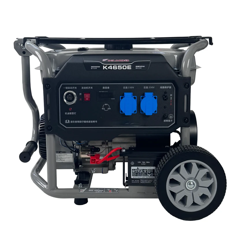 Fuel saving gasoline powered generator 10KW/5/6/8/3 kW 220V household small single three-phase 380V outdoor