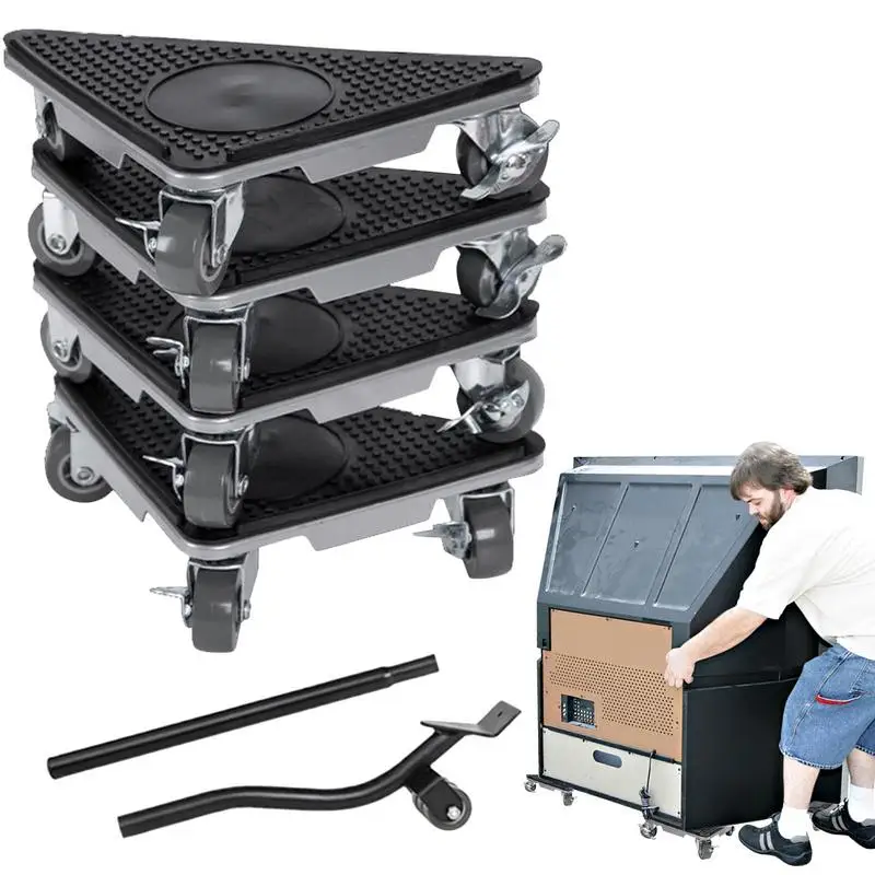 Ruedas de rotación Dolly para Mover muebles, 2860 libras de capacidad de carga, para Mover muebles pesados, refrigerador, sofá