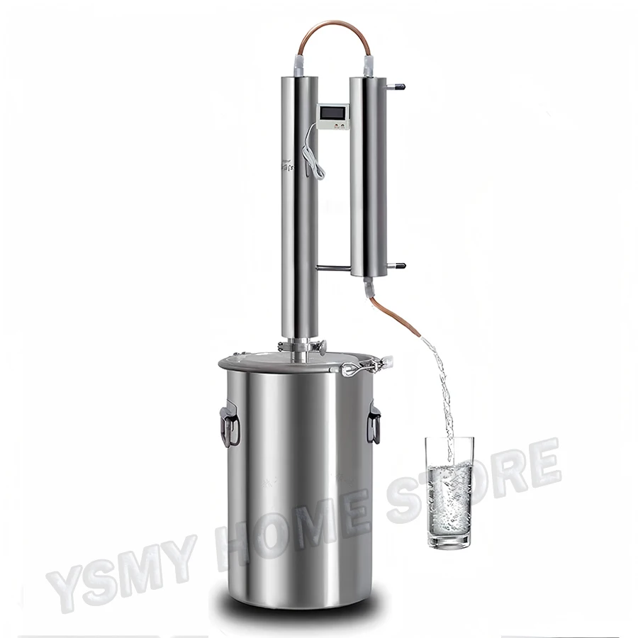 

12L 20L Distiller Alcohol Distiller Machine Household Stainless steel double tower essential oil hydrosol Beer brewing equipment