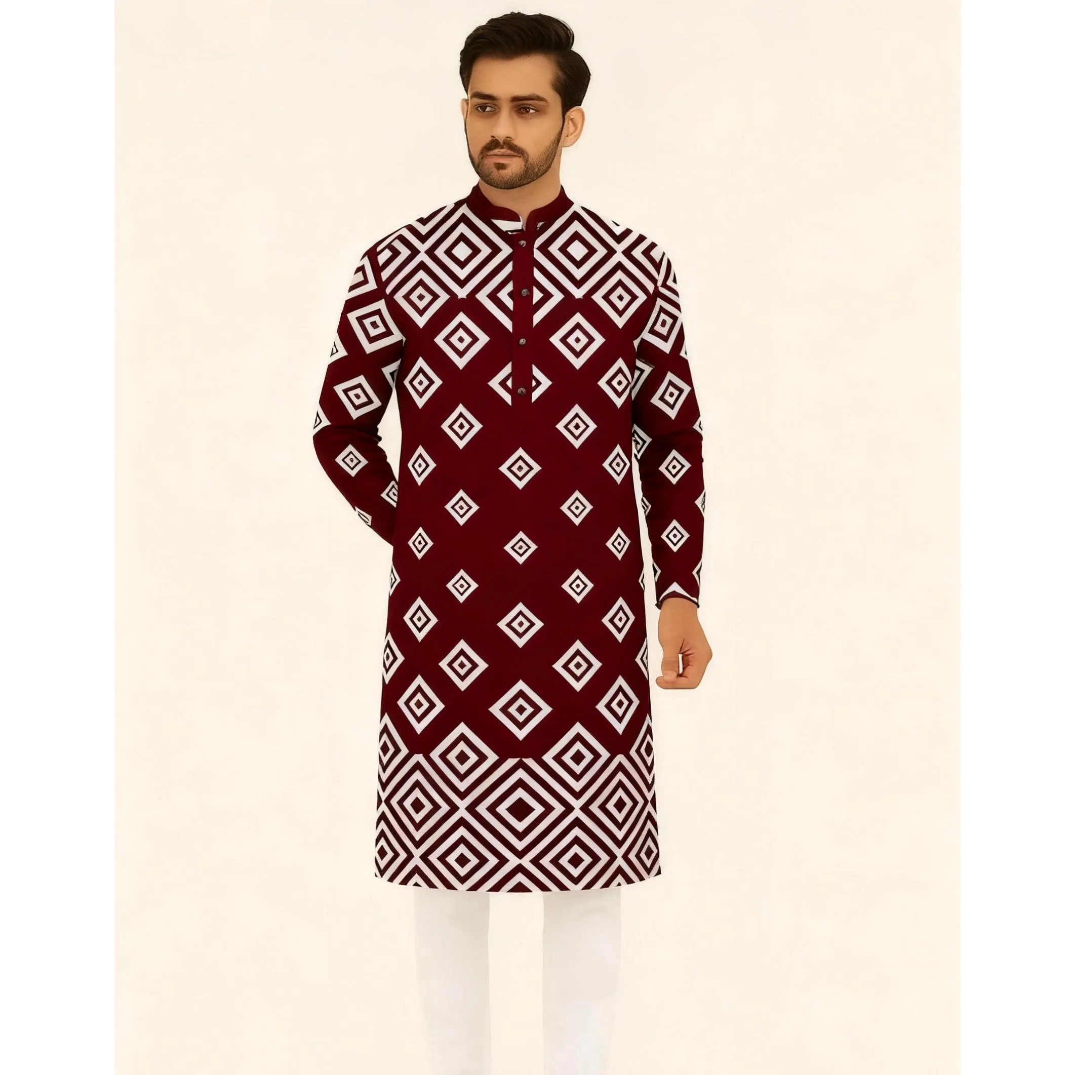 

Мужские свободные мусульманские рубашки, весенние повседневные рубашки-кафтан с длинным рукавом, мусульманская рубашка Thobe, одежда Abaya Camisas в национальном стиле