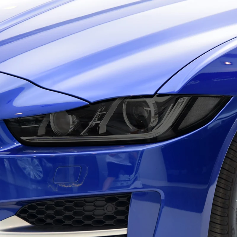 

Для Jaguar XE X760 2020 2021, ТПУ дымчатая черная световая пленка, аксессуары для модификации, защитная пленка для автомобильного освещения